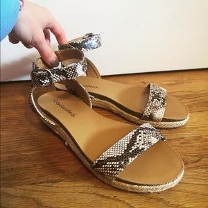 Snakeskin sandals